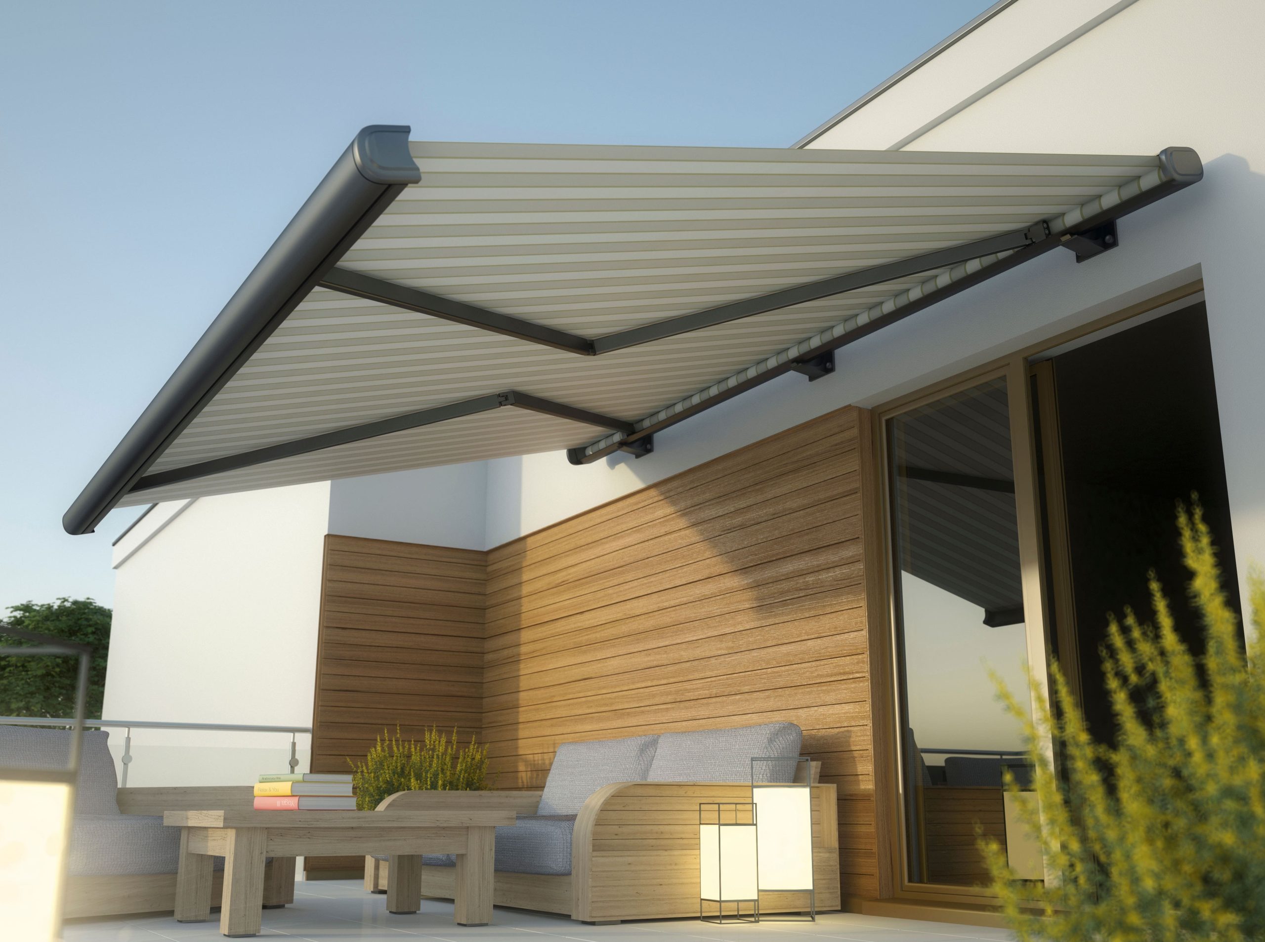 Custom retractable awnings installation in Rock Hill